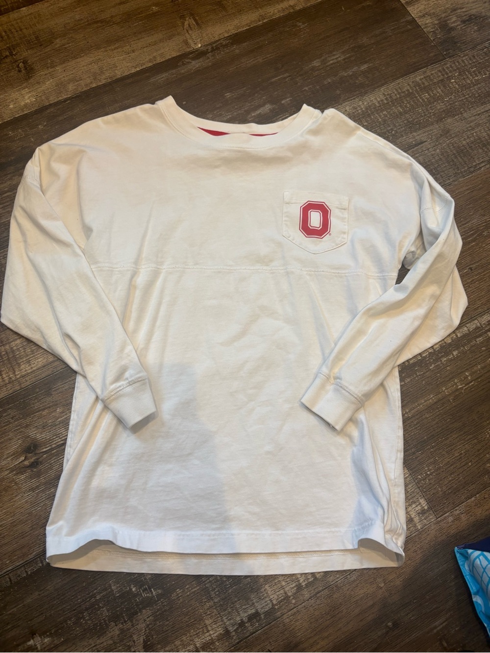 PINK Victoria's Secret White Tee with red OSU Ohio state XS
